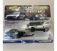 Hot Wheels 2025 Team Transport - 2023 Land Rover Defender 110 / Jaguar Mk1 JBM29