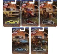 Hot Wheels 2025 Vintage Club, Complete 5-Car Collection Set, Silver Series