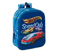 HOT WHEELS - 3D Nursery Backpack, Easy Cleaning, Ideal for Children of Different Ages, Comfortable and Versatile, Quality and Resistance, 22 x 10 x 27 cm