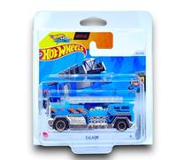 Hot Wheels 5 Alarm (Blue, Chrome & Orange Let's Race) 3/10 HW Metro - 2024-125/250 (Short Card) - includes a KLAS Car Keeper Protector Case - HTD45