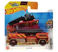 Hot Wheels - 5 Alarms - HW Metro 3/10 - HTB15 - Short Card - Fire Rescue - Netflix Let's Race - Mattel 2024 - 1:64