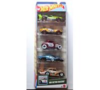 Hot Wheels 5-Pack - HW Retro Racers - GT-Scorcher, Ford GT40, VW Beetle - JBJ86