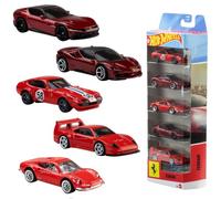 Hot Wheels 5-Pack of Ferrari 1:64 Scale Cars