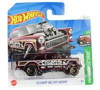 Hot Wheels - '55 Chevy Bel Air Gasser - HW Reverse Rake 2/5 - HTD02 - Short Card - Good Year - GM - NHRA - Mattel 2024-1:64