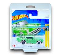 Hot Wheels '57 Chevy (Green) 6/10 HW Art Cars - 2024-121/250 (Short Card) - includes a KLAS Car Keeper Protector Case - HTD56