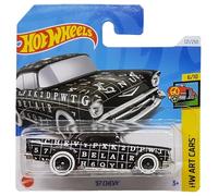 Hot Wheels - ´57 Chevy - HW Art Cars 6/10 - HTB75 - Short Card - Crossword Design - GM - Mattel 2024 - 1:64