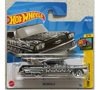 Hot Wheels 58 CHEVY IMPALA Treasure Hunt Short Card with Protector Calavera