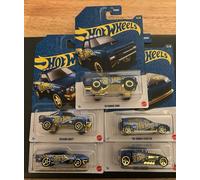 Hot Wheels 58th Anniversary Pearl and Chrome Vehicle Set, Blue and Gold, 2026 Collection, Set of 5, NO Chase