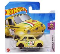 Hot Wheels - '60s Fiat 500 Modificado - Compact Kings 5/5 - HTC20 - Short Card - Good Year - Yellow - Mattel 2024
