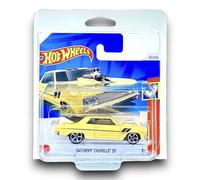Hot Wheels '64 Chevy Chevelle SS (Light Brown & Black) 2/5 Muscle Mania - 2024-157/250 (Short Card) - includes a KLAS Car Keeper Protector Case - HTD79