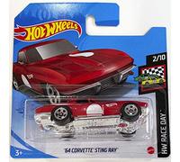 Hot Wheels '64 Corvette Sting Ray HW Race Day 2/10 2021 (10/250) Short card