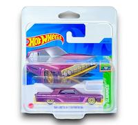 Hot Wheels '64 Lincoln Continental (Dark Red, Pink & Gold) 5/5 HW Slammed - 2023-246/250 (Short Card) - COMES IN A KLAS CAR KEEPER SHORT CARD PROTECTOR CASE - HKJ09