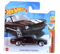Hot Wheels '65 Mustang 2+2 Fastback, Muscle Mania 1/10 [Dark red] 192/250 Short Card