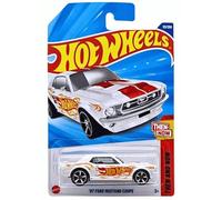 Hot Wheels '67 Ford Mustang Coupe [White], Then and Now 1/10, 121/250, 1:64 Scale Diecast Car