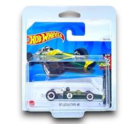 Hot Wheels '67 Lotus Type 49 - #4 (BRG & Yellow) 8/10 HW Race Day - 2024-188/250 (Short Card) - includes a KLAS Car Keeper Protector Case - HTD99