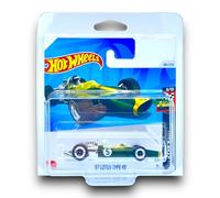Hot Wheels '67 Lotus Type 49 (BRG & Yellow) 8/10 HW Race Day - 2024-188/250 (Short Card) - includes a KLAS Car Keeper Protector Case - HRY76