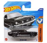 Hot Wheels '67 Mustang, Muscle Mania Series, 3/10, Black Die-Cast Model Car(short card)