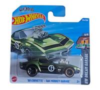 Hot Wheels '68 Corvette Gas Monkey Garage, Green Die-Cast Model Car, HW Dream Garage 5/5