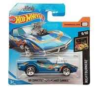 Hot Wheels - `68 Corvette Gas Monkey Garage - Nightburnerz - FJX72 - Blue 2018