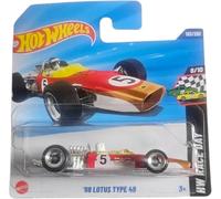 Hot Wheels '68 Lotus Type 49, Die-Cast Racing Car, 1:64 Scale, Red and Gold