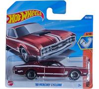 Hot Wheels '69 Mercury Cyclone, Die-Cast Toy Car, 1:64 Scale, Burgundy