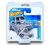 Hot Wheels '70 Dodge Charger (Silver & Black) 1/5 Tooned - 2024-161/250 (Short Card) - includes a KLAS Car Keeper Protector Case - HTD86