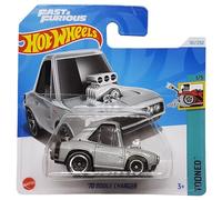 Hot Wheels - ´70 Dodge Charger - Tooned 1/5 - HTD86 - Short Card - Fast & Furious - Grey Metallic - Mattel 2024 - 1:64