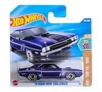 Hot Wheels '70 Dodge HEMI Challenger, Die-Cast Model Car, Purple, 70s vs 90s Series