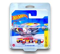Hot Wheels '72 Ford Ranchero (Red & Multi Colour) 9/10 HW Art Cars - 2023-142/250 (Short Card) - COMES IN A KLAS CAR KEEPER PROTECTIVE COLLECTORS CASE - HKH53