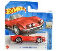 Hot Wheels - ´72 Stingray Convertible - Factory Fresh 5/10 - HTD09 - Short Card - Corvette - GM - Red - Mattel 2024 - 1:64