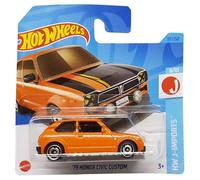 Hot Wheels - ´73 Honda Civic Custom - HW J-Imports 8/10 - HKK67 - Short Card - Orange - Mattel 2023