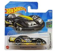 Hot Wheels - '76 Greenwood Corvette - HW Contoured 1/5 - HCV23 - Short Card - GM - Koni - Bell - Good Year - Mattel 2022