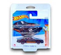 Hot Wheels '77 Pontiac Firebird T/A (Black & Red) 4/5 Muscle Mania - 2024-206/250 (Short Card) - includes a KLAS Car Keeper Protector Case - HTC60