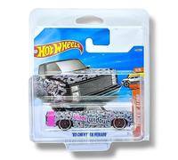 Hot Wheels '83 Chevy Silverado (Black, White & Pink) 3/5 Truckin' Along - 2026-42/250 (Short Card) - includes a KLAS Car Keeper Protector Case - JJJ13