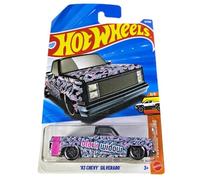 Hot Wheels '83 Chevy Silverado [Black Widow] Truckin' Along 3/5, 42/250, 1:64 Scale Diecast Toy Vehicle