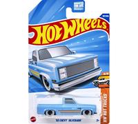 Hot Wheels '83 Chevy Silverado [Blue], Hot Trucks 9/10, 157/250, 1:64 Scale Diecast Vehicle