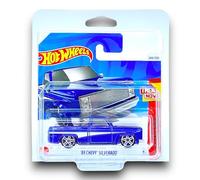 Hot Wheels '83 Chevy Silverado (Blue & White) 9/10 Then and Now - 2024-249/250 (Short Card) - includes a KLAS Car Keeper Protector Case - HTC73