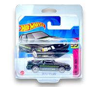 Hot Wheels '84 Mustang SVO (Black, Silver & Green) 2/10 HW: The '80s - 2023-25/250 (Short Card) - COMES IN A KLAS CAR KEEPER PROTECTIVE COLLECTORS CASE - HKJ60