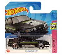 Hot Wheels - ´84 Mustang SVO - HW The ´80s 2/10 - HKJ60 - Short Card - Ford - Black - Mattel 2023-1:64