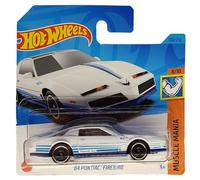 Hot Wheels - ´84 Pontiac Firebird - Muscle Mania 8/10 - HKK92 - Short Card - Trans Am - White - GM - Mattel 2023