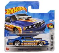 Hot Wheels - ´86 Ford Thunderbird Pro Stock - HW Drag Strip 4/10 - HKH32 - Short Card - Stockcar Racing - Blue Metallic - Mattel 2023