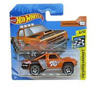 Hot Wheels ’87 Dodge D100 Speed Graphics Orange 128/250 Short Card 6/10 GHC88