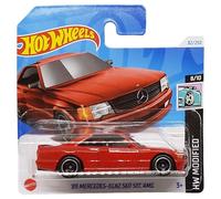 Hot Wheels - ´89 Mercedes-Benz 560 SEC AMG - HW Modified 8/10 - HTB70 - Short Card - Red - Mattel 2024 - 1:64