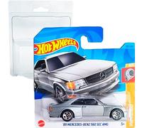 Hot Wheels '89 Mercedes-Benz 560 Sec AMG HW: Turbo 4/5 (150/250) HKK85 Short Short Mattel 2023 + Blister & Card Protector Pack