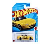Hot Wheels - '91 Mazda MX-5 Miata - HW J-Imports 6/10 - HTD80 - Short Card - Yellow - Mattel 2024 - 1:64
