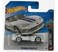 Hot Wheels - '92 Dodge Viper RT/10 - JJM01 - TH - Treasure Hunt - Drop Tops 2/5 - White - Licensed American Convertible in 1:64 Scale - Mattel 2026 (29/250) - 1:64 - Licensed Model