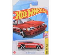 Hot Wheels 92 Ford Mustang, 1:64 Scale, The 90S 3/10, Red
