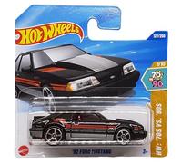 Hot Wheels - '92 Ford Mustang - HW: '70s vs. 90s 7/10 - HYY68 - Short Card - Black - Mattel 2025-1:64