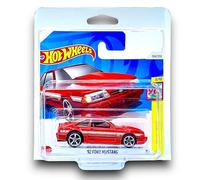 Hot Wheels '92 Ford Mustang (Red) 3/10 HW: The '90s - 2024-194/250 (Short Card) - includes a KLAS Car Keeper Protector Case - HTB05