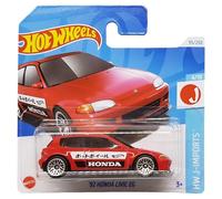 Hot Wheels - '92 Honda Civic EG - HW J-Imports 4/10 - HTC43 - Short Card - Red - Mattel 2024 - 1:64